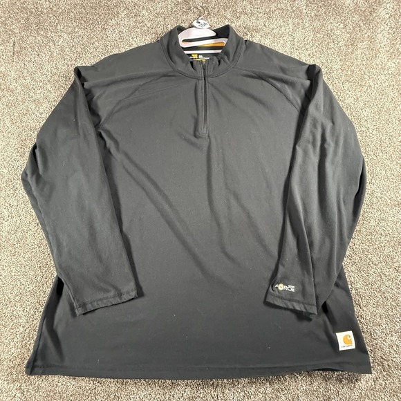 Carhartt Other - Carhartt Mens Force 1/4 Zip Pullover 2XL Black Long Sleeve Relaxed Fit